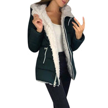 Load image into Gallery viewer, Plus Size Women's Coats 5XL Winter Thicken Warm Zipper Pockets Outerwear velvet Fashion Casual Jacket Freeshipping #YL5