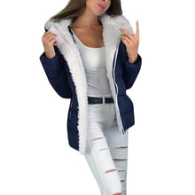 Load image into Gallery viewer, Plus Size Women's Coats 5XL Winter Thicken Warm Zipper Pockets Outerwear velvet Fashion Casual Jacket Freeshipping #YL5