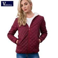Load image into Gallery viewer, Vangull New Spring Autumn Women's Clothing Hooded Fleece Basic Jacket Long Sleeve female Coats Short Zipper Casual Outerwear
