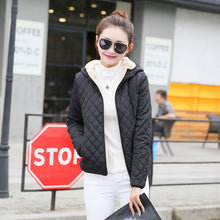 Load image into Gallery viewer, Vangull New Spring Autumn Women's Clothing Hooded Fleece Basic Jacket Long Sleeve female Coats Short Zipper Casual Outerwear