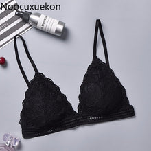 Load image into Gallery viewer, Lace Bralette Sexy Bras for Women Wire Free Push Up Bra Seamless Deep V Lace Girl Bra Wireless Thin Underwear Lingerie Sujetador