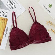 Load image into Gallery viewer, Lace Bralette Sexy Bras for Women Wire Free Push Up Bra Seamless Deep V Lace Girl Bra Wireless Thin Underwear Lingerie Sujetador