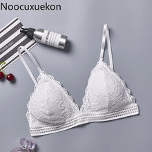 Load image into Gallery viewer, Lace Bralette Sexy Bras for Women Wire Free Push Up Bra Seamless Deep V Lace Girl Bra Wireless Thin Underwear Lingerie Sujetador