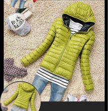 Load image into Gallery viewer, Winter Jacket Women Cotton Down Parka Hooded Women's Coat Casual Slim Down &amp; Parkas Solid Basic Women's Jacket Long Sleeve Coat